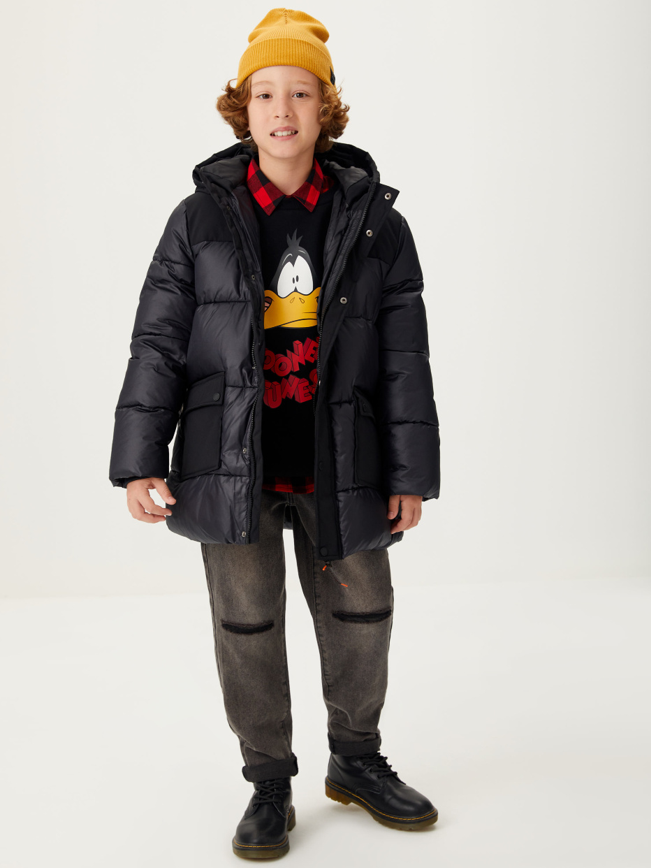 Комбинированная куртка для мальчика, фото - 6