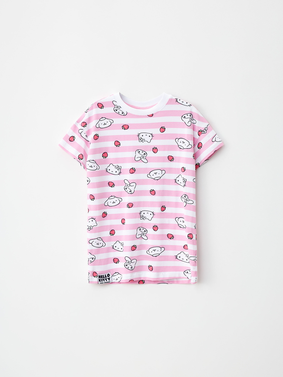 Ночная сорочка с принтом Hello Kitty для девочек, фото - 1