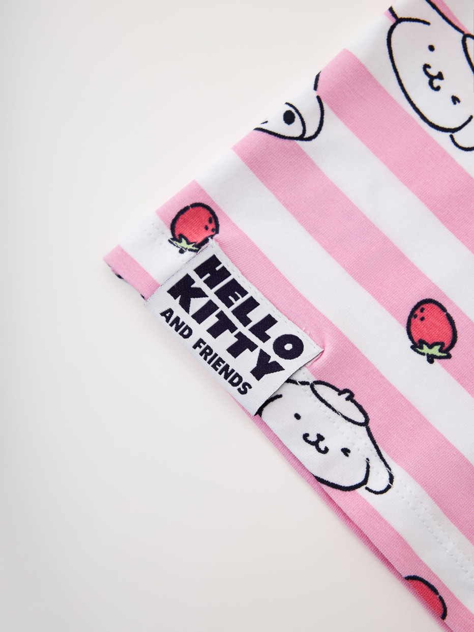 Ночная сорочка с принтом Hello Kitty для девочек, фото - 4