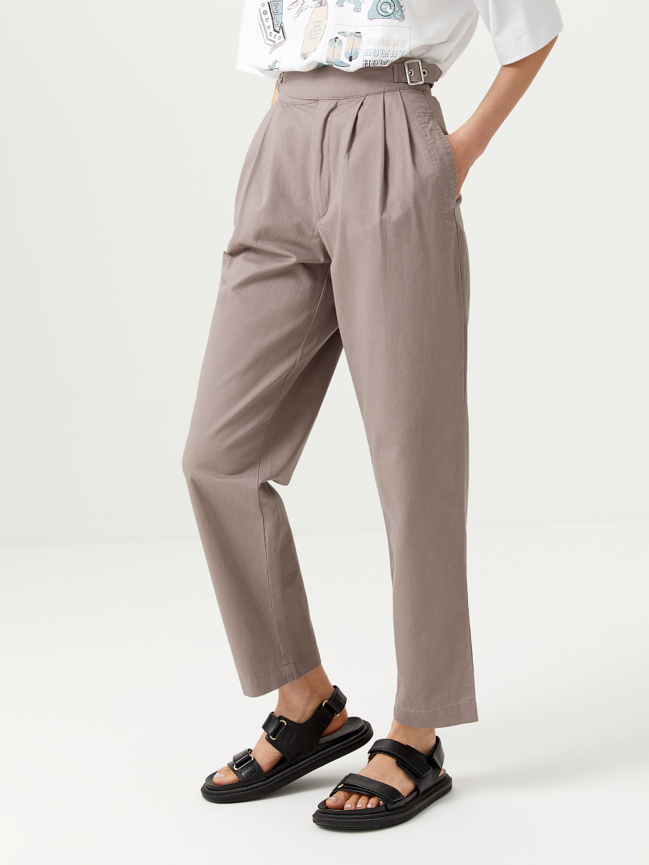 Укороченные брюки с пряжками, фото - 3