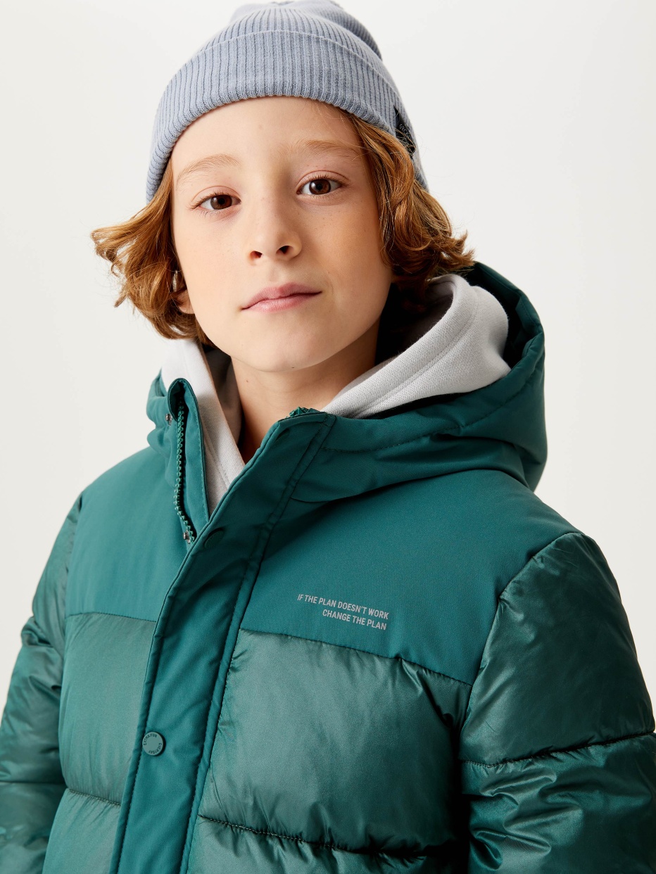 Комбинированная куртка для мальчика, фото - 5