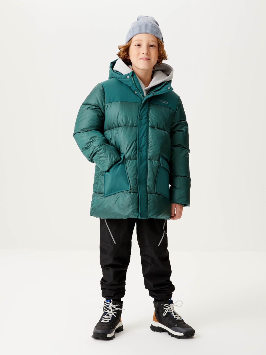 Комбинированная куртка для мальчика, фото - 7