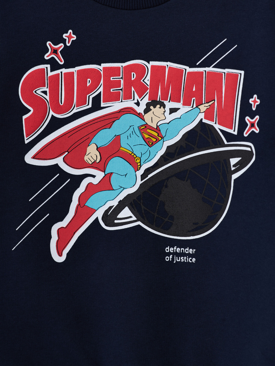 Свитшот с принтом Superman для мальчиков, фото - 3