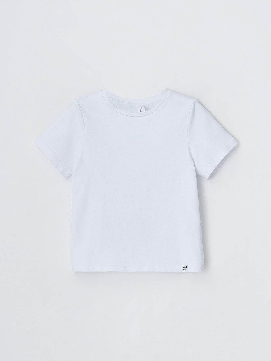 Набор из 2 белых футболок для девочек, фото - 2