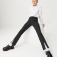 Трикотажные брюки с разрезами для девочек, цвет темно-серый
