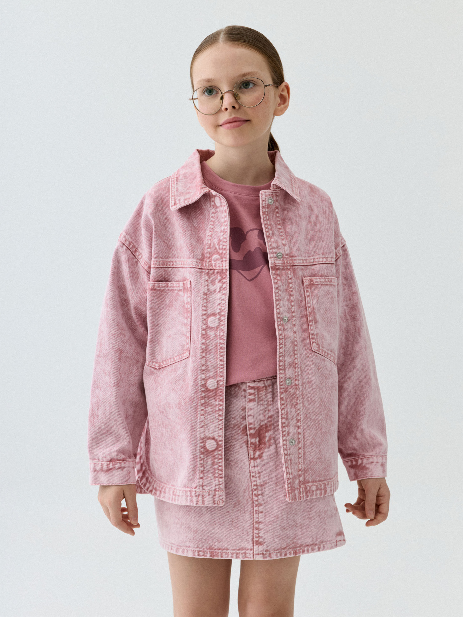 Джинсовая куртка-рубашка для девочек, фото - 6