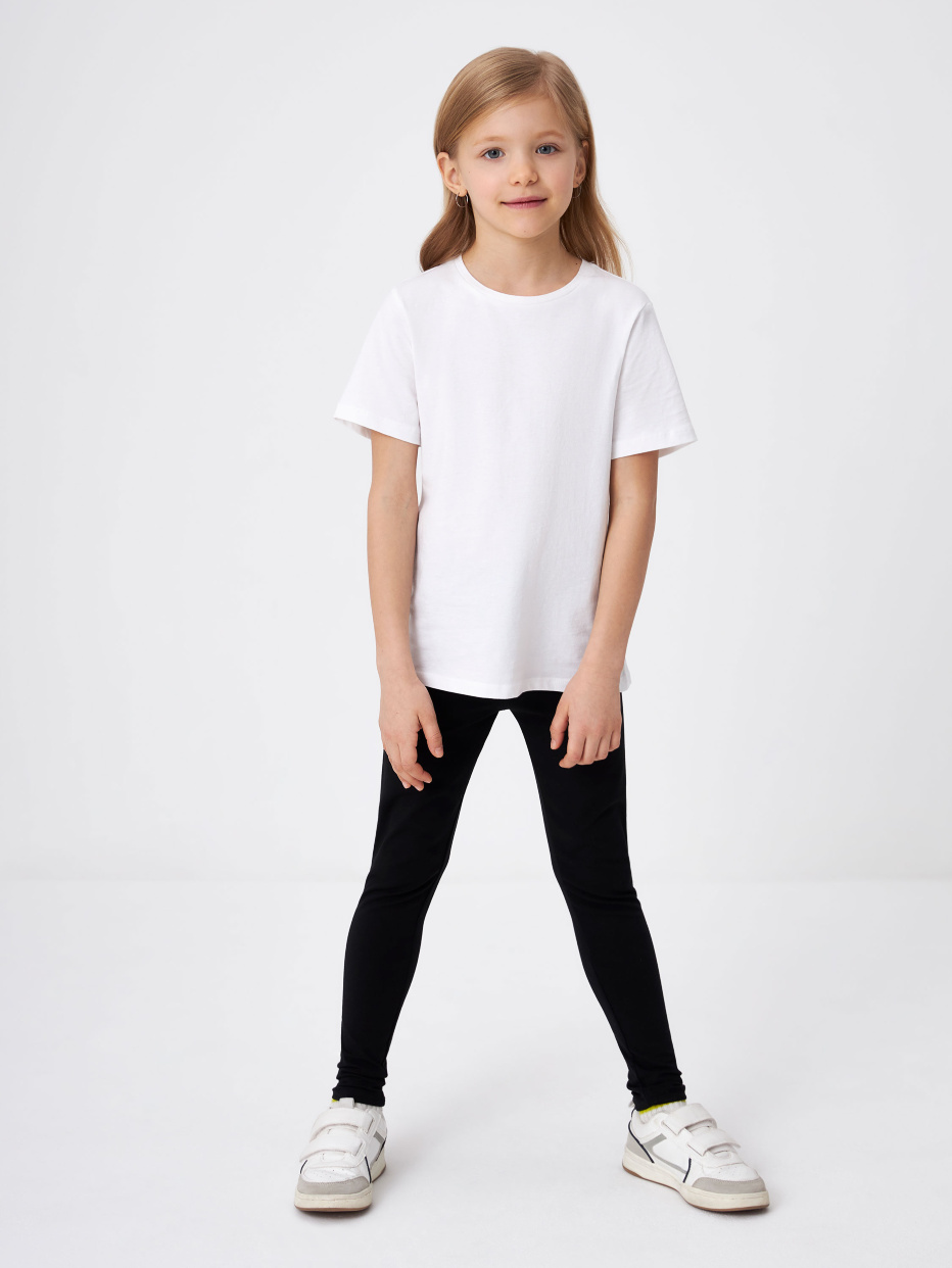 Набор из 2 белых футболок для девочек, фото - 5