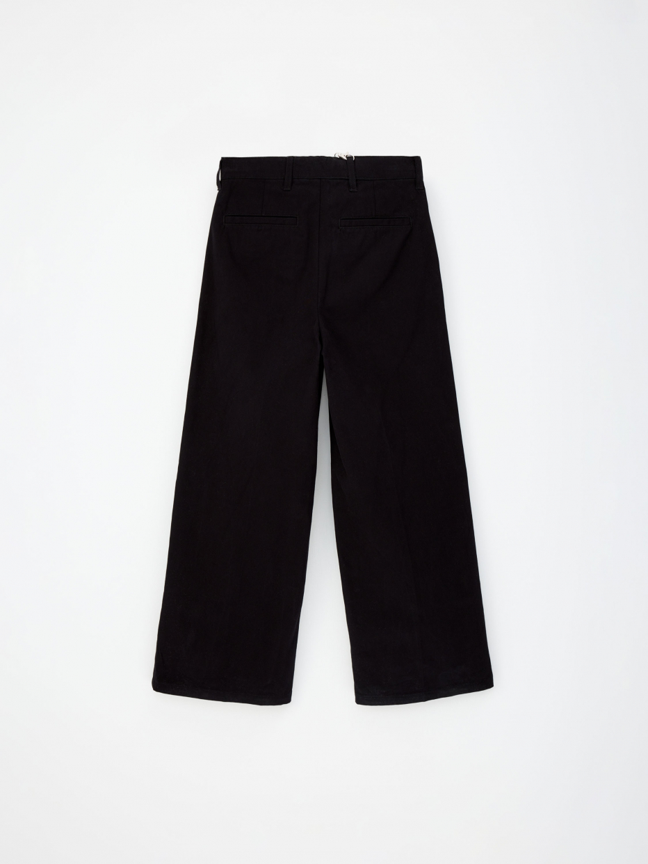 Черные широкие брюки с цепочкой для мальчиков, фото - 5