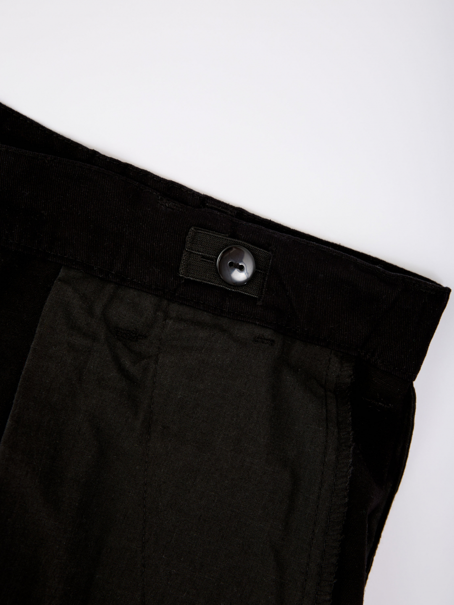 Черные широкие брюки с цепочкой для мальчиков, фото - 6