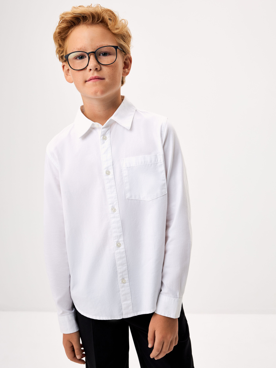Свободная хлопковая рубашка для мальчиков, фото - 1