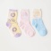 Набор из 3 пар носков для девочек, цвет мультиколор