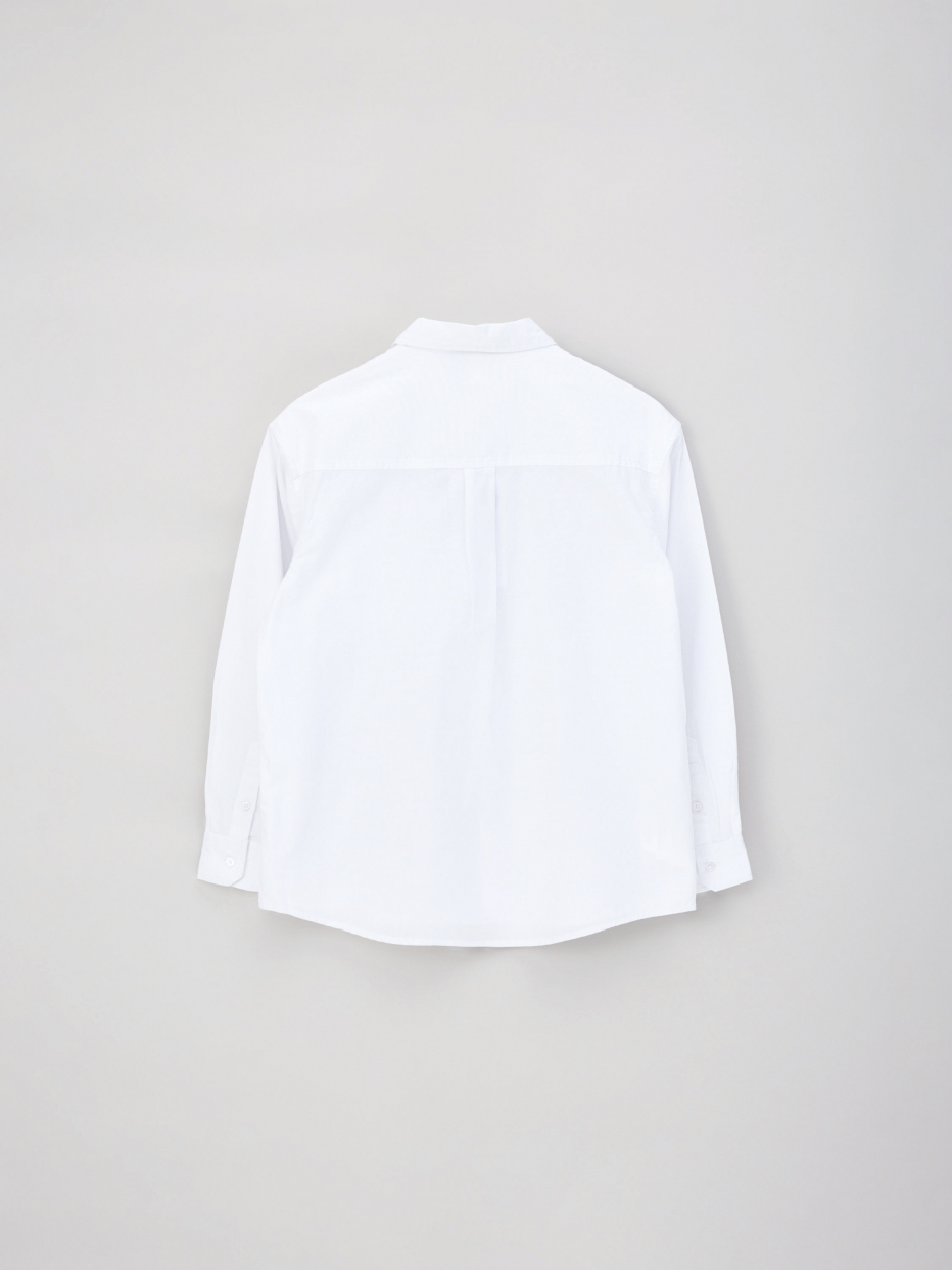 Белая рубашка оверсайз для мальчиков, фото - 6