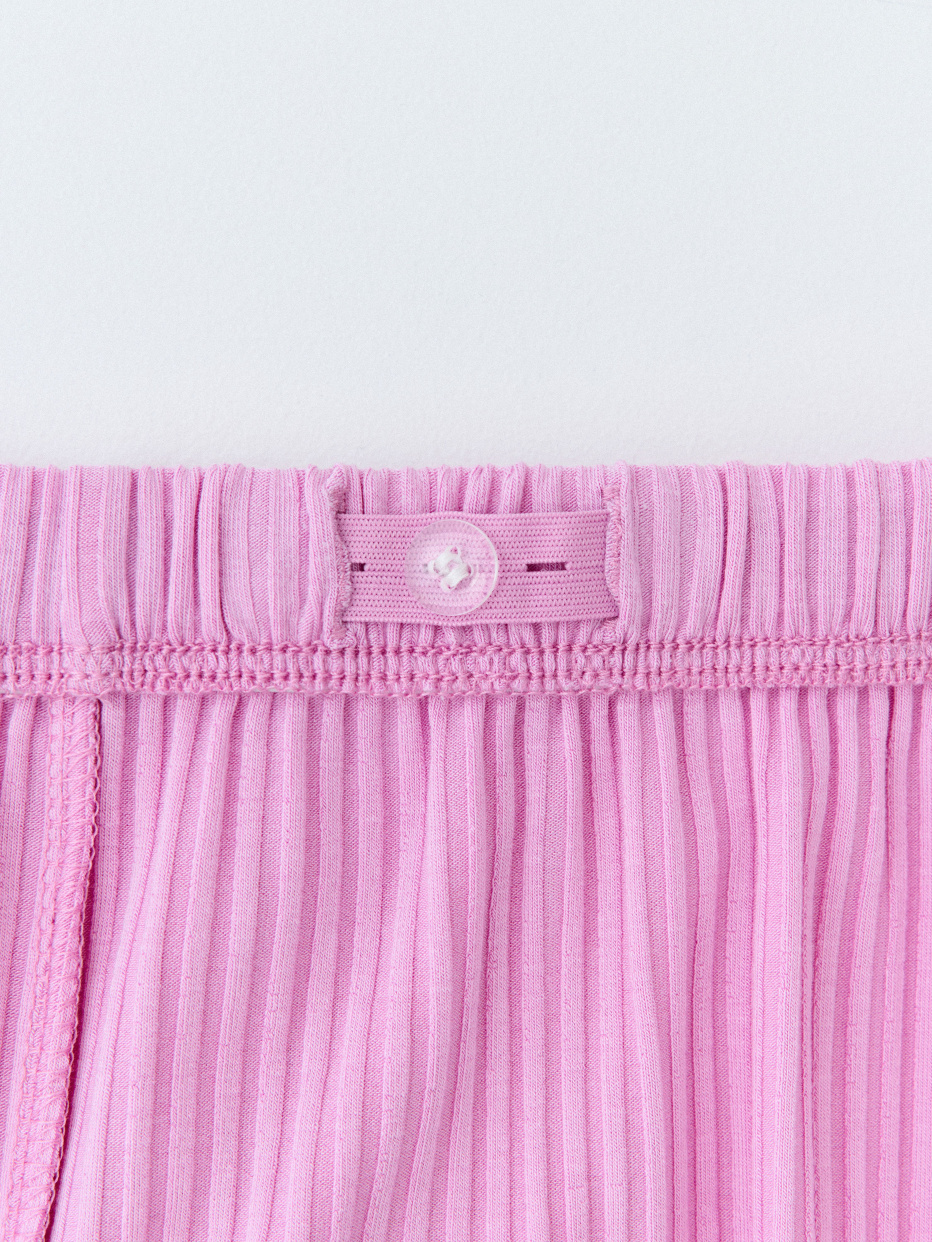 Трикотажные брюки с разрезами для девочек, фото - 4
