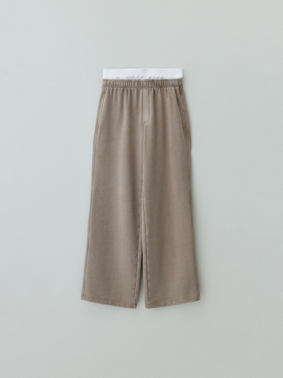 Широкие брюки со съемным поплиновым поясом, фото - 6