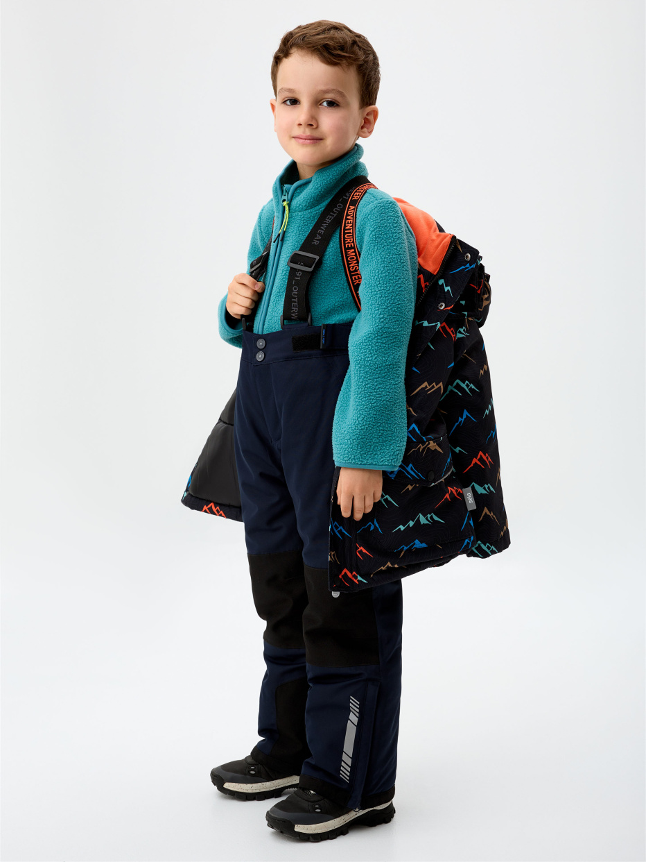 Куртка из технологичной мембраны с лямками для мальчика, фото - 3