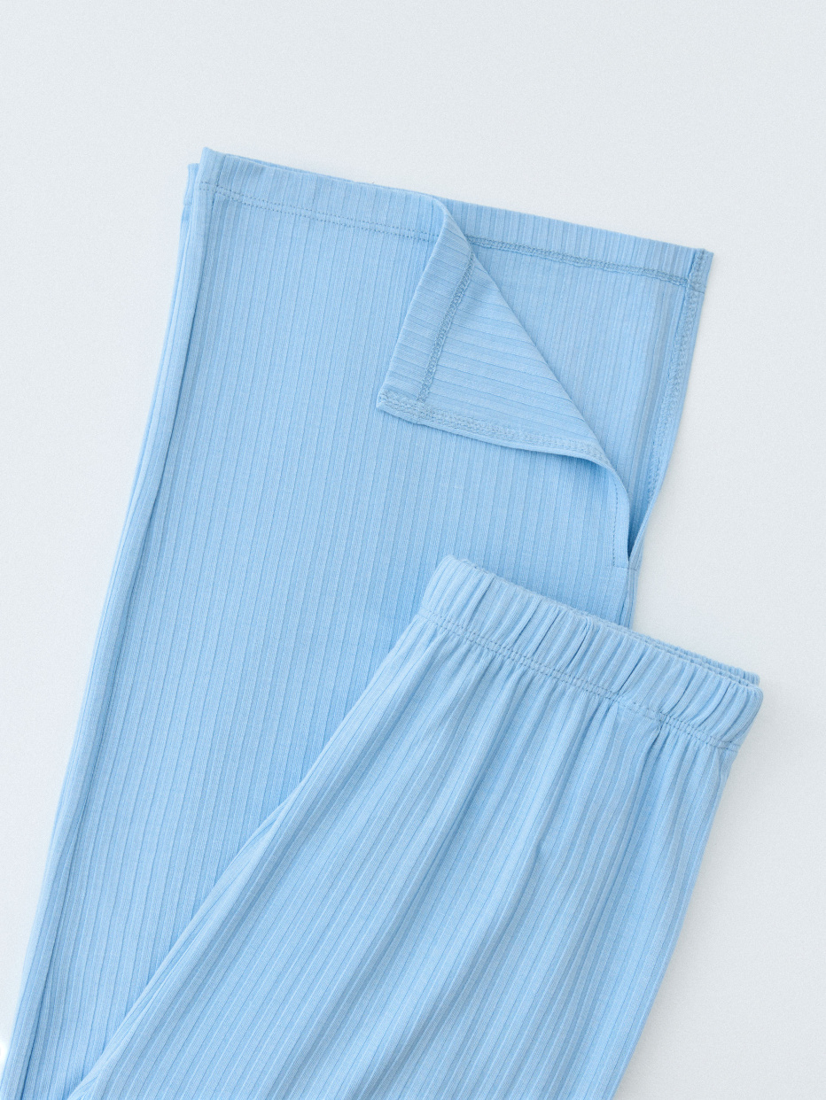 Трикотажные брюки с разрезами для девочек, фото - 3