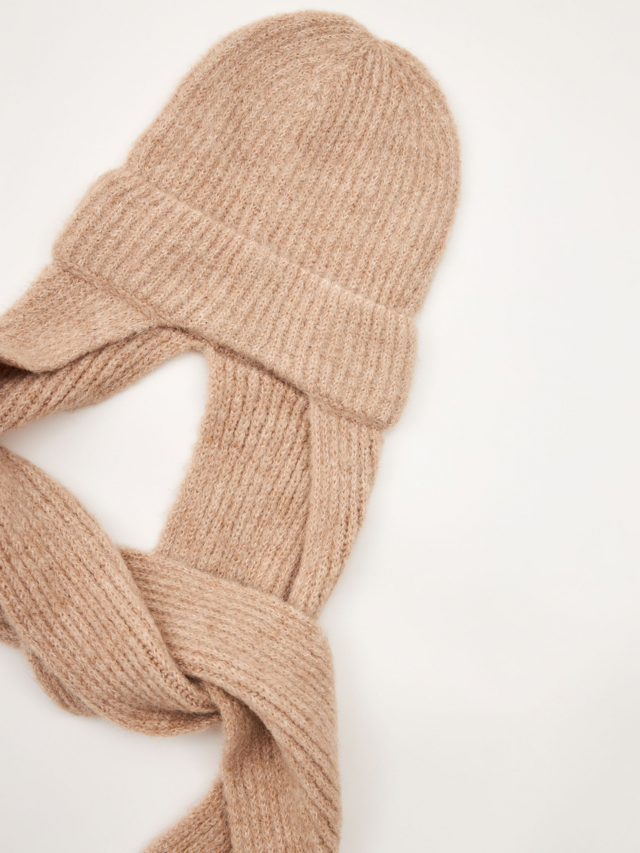 Шапка-шарф из смесовой шерсти, фото - 3