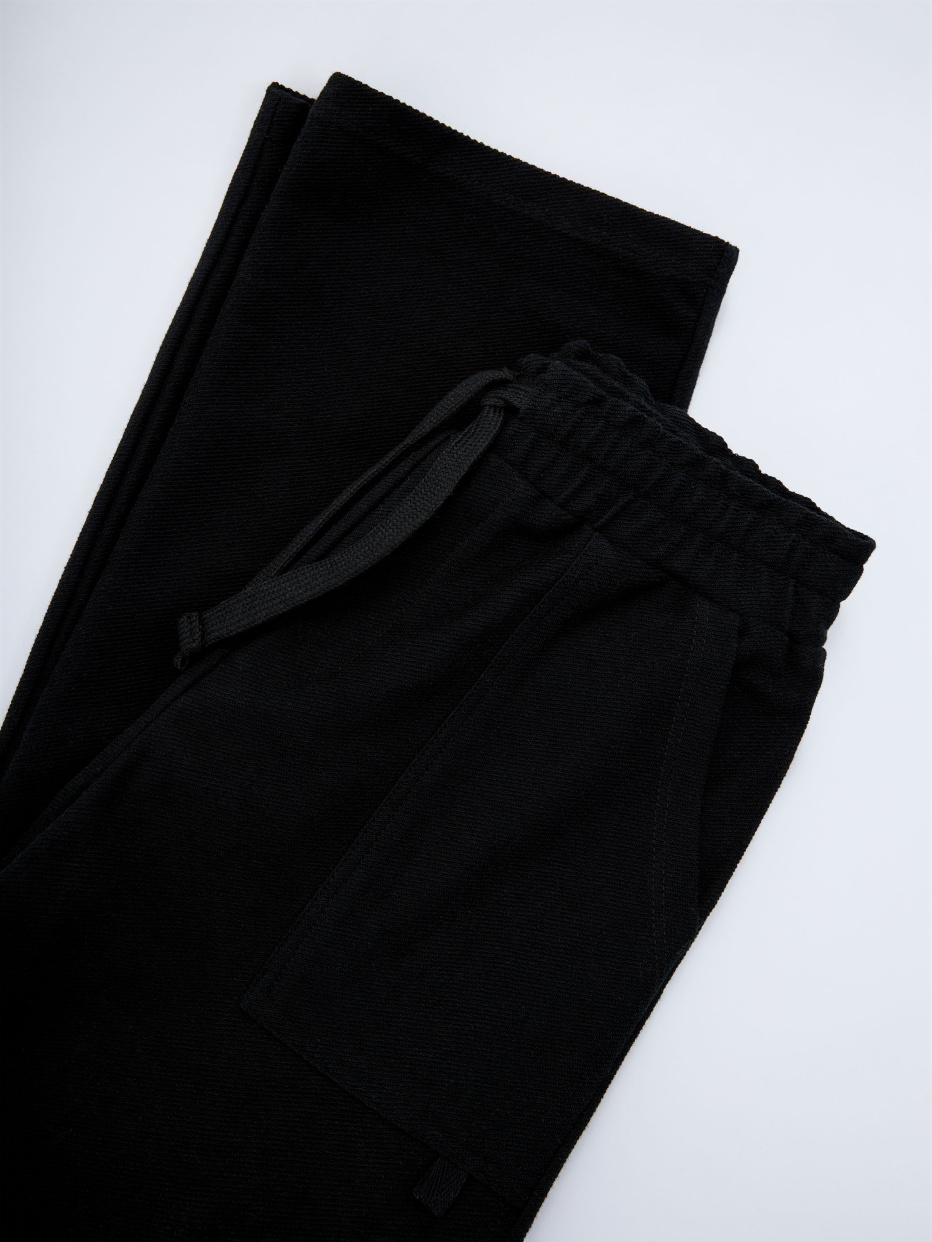 Черные брюки карго для девочек, фото - 2