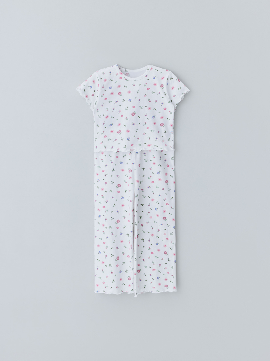 Пижама с принтом для девочек, фото - 5