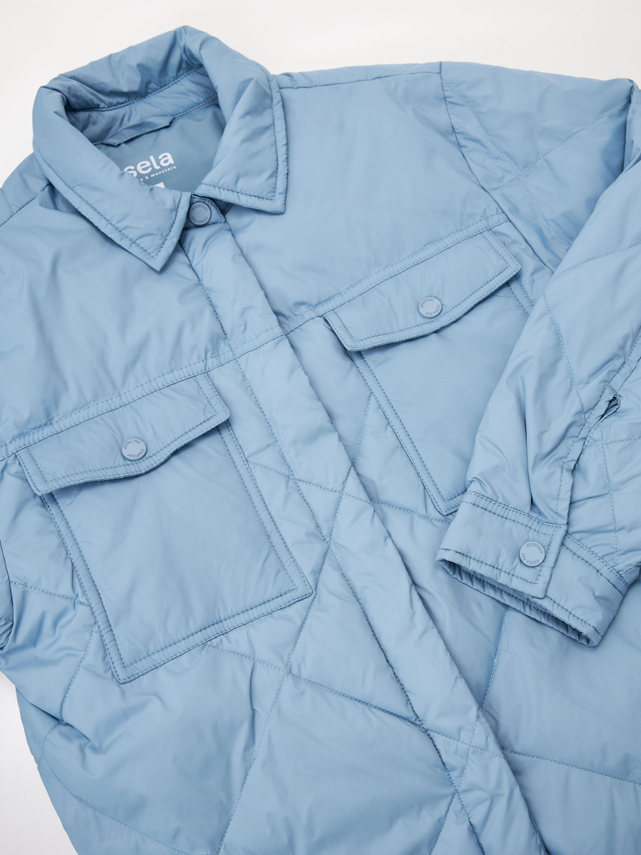 Утепленная куртка-рубашка для девочек, фото - 5