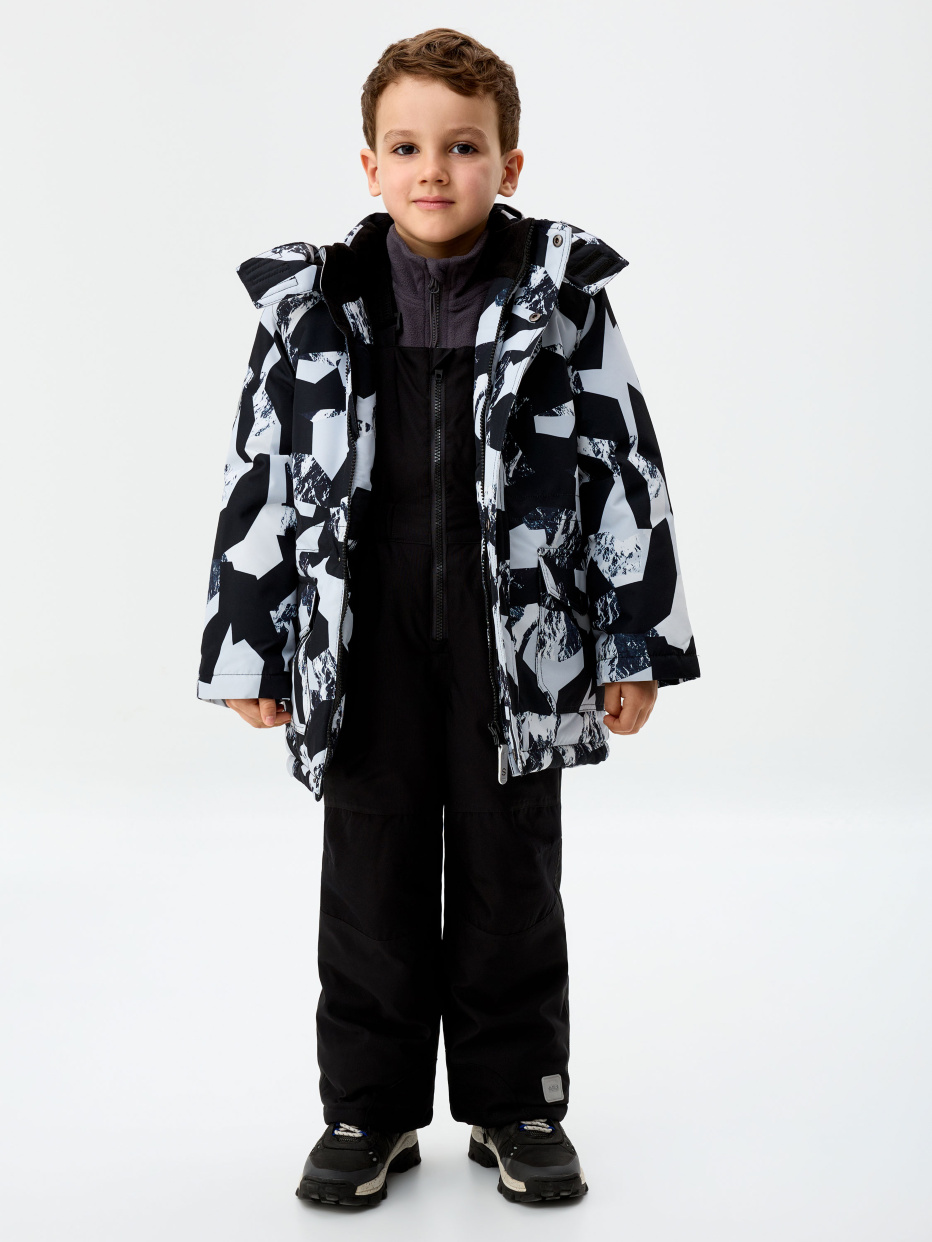 Куртка из технологичной мембраны с лямками для мальчика, фото - 2