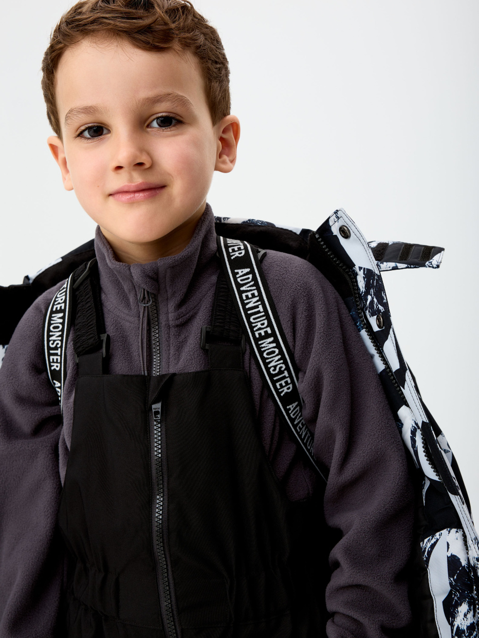 Куртка из технологичной мембраны с лямками для мальчика, фото - 8