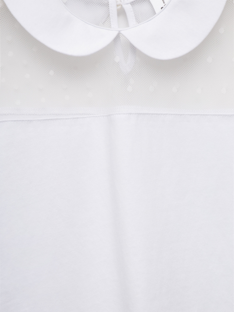 Нарядная трикотажная блузка для девочек, фото - 3