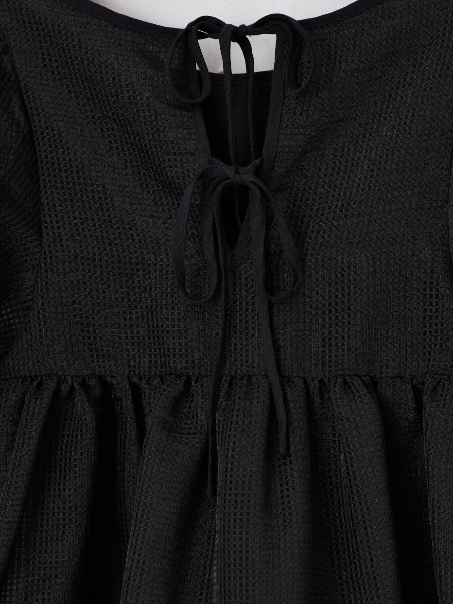 Ярусное платье из органзы для девочек, фото - 4