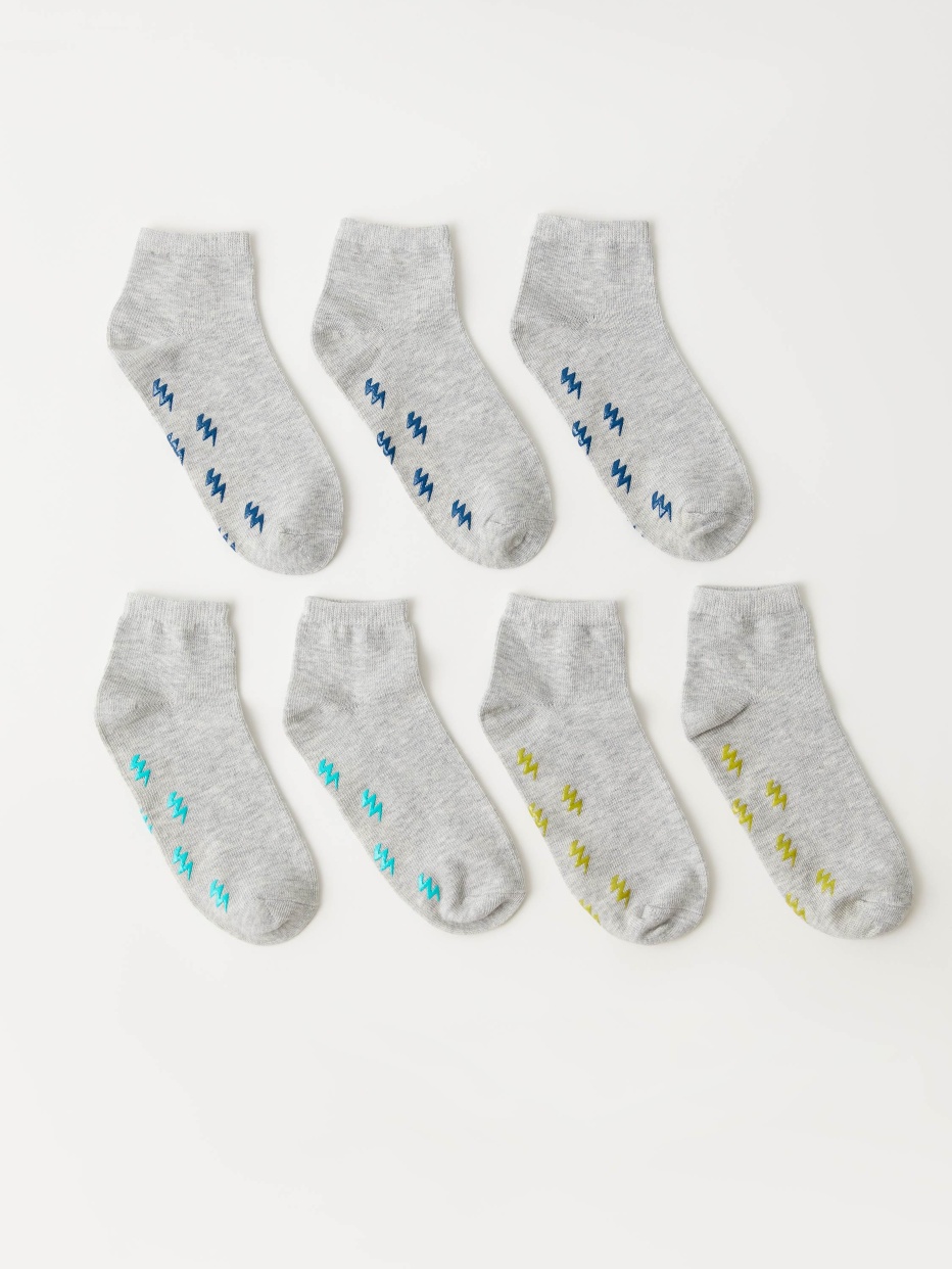 Набор из 7 пар нескользящих носков для мальчиков, фото - 1