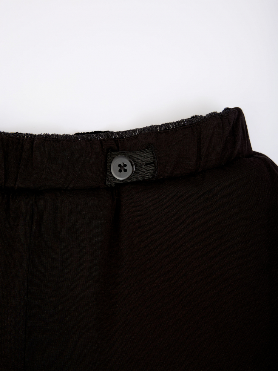 Широкие черные брюки для девочек, фото - 6