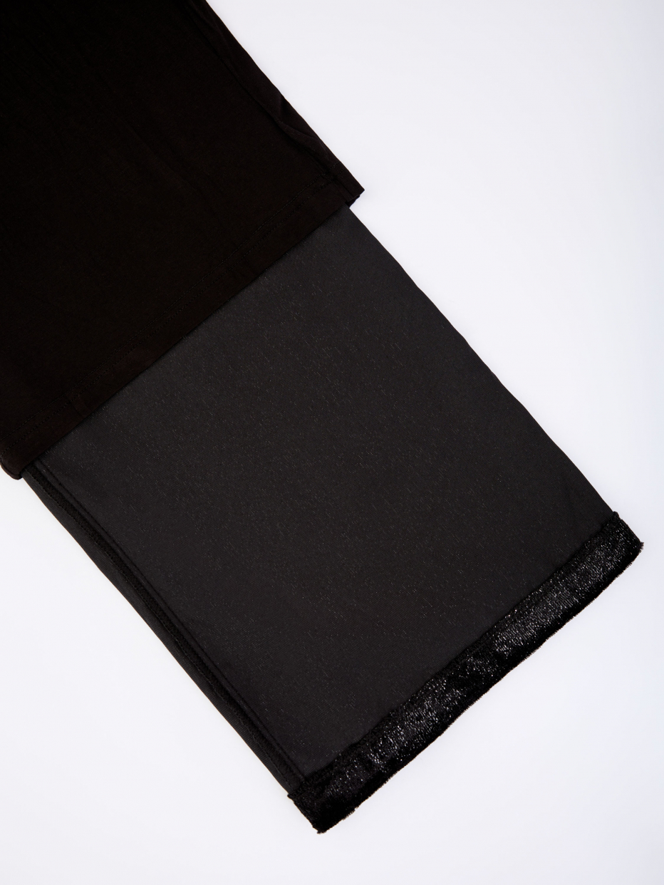 Широкие черные брюки для девочек, фото - 7