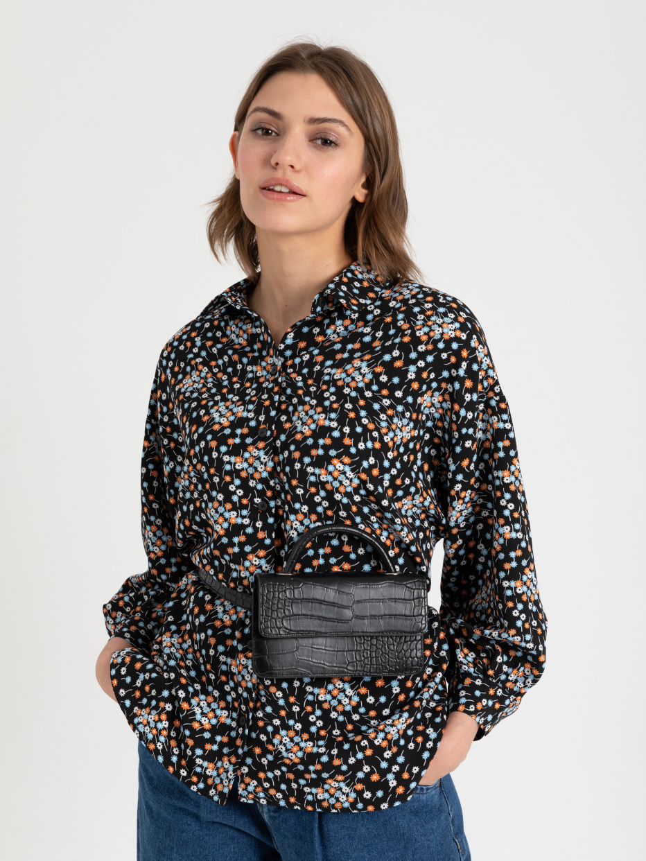 блузка с цветочным принтом, фото - 2