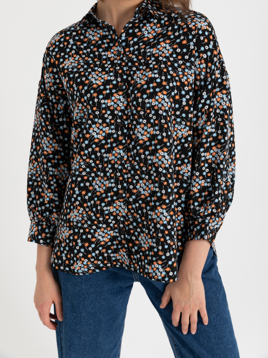 блузка с цветочным принтом, фото - 4