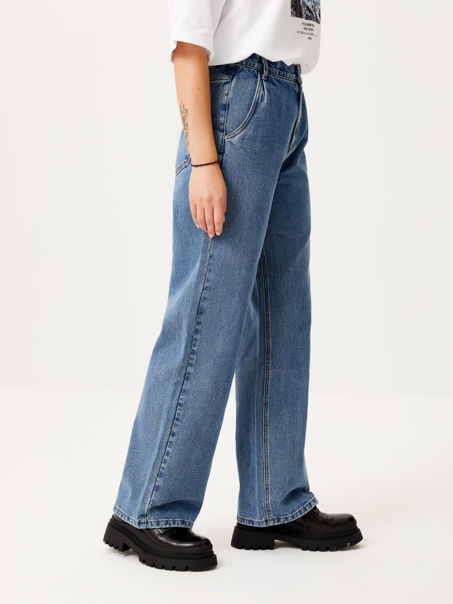 Широкие джинсы с защипами, фото - 3