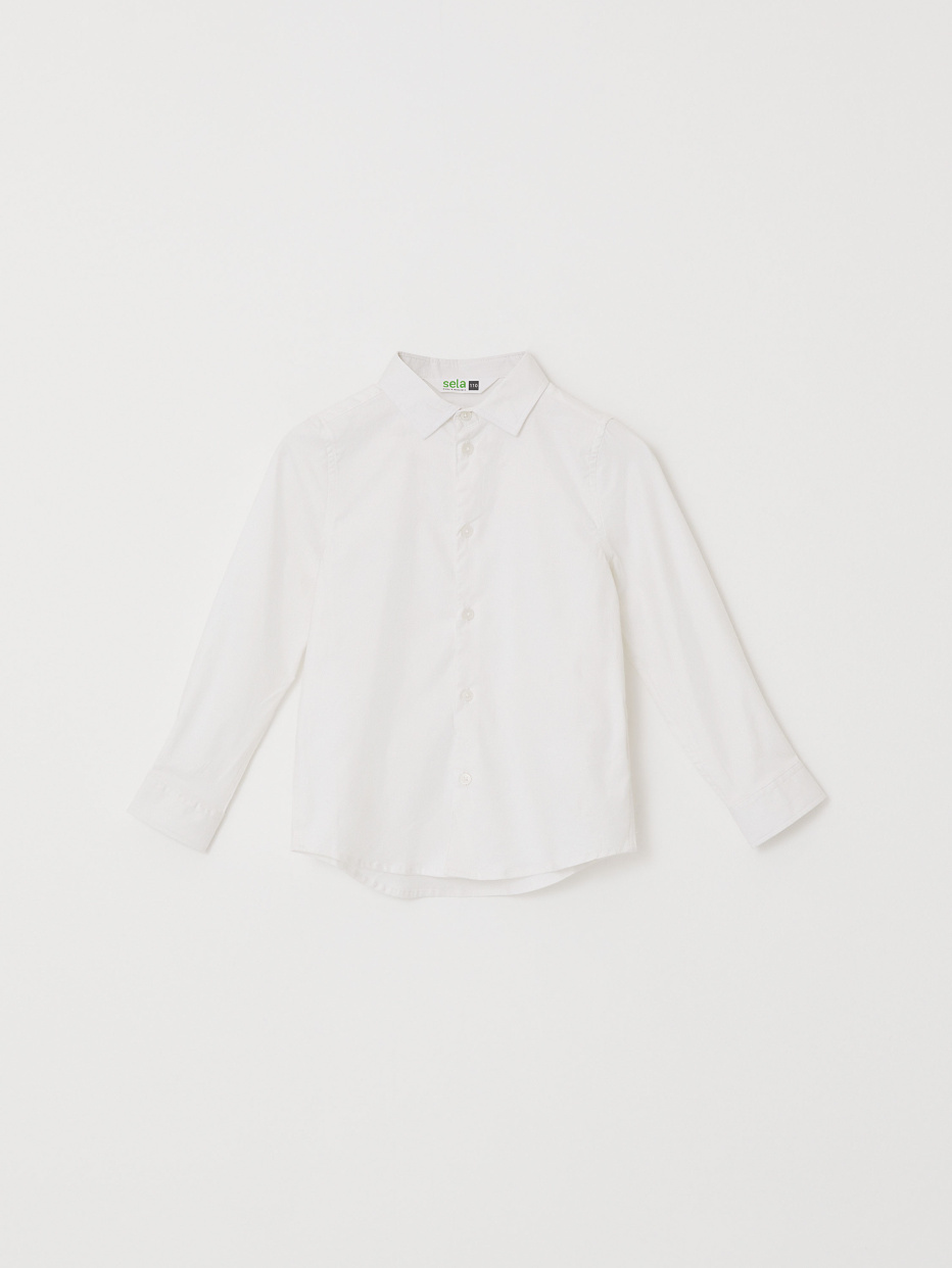 Белая классическая рубашка для мальчиков, фото - 2