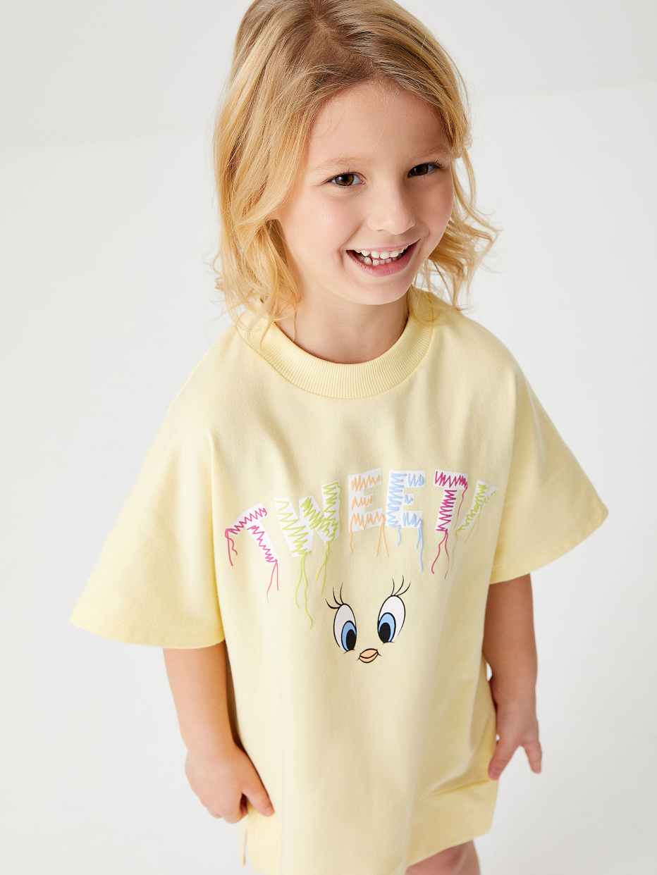 Ночная сорочка с принтом Твити для девочек, фото - 8