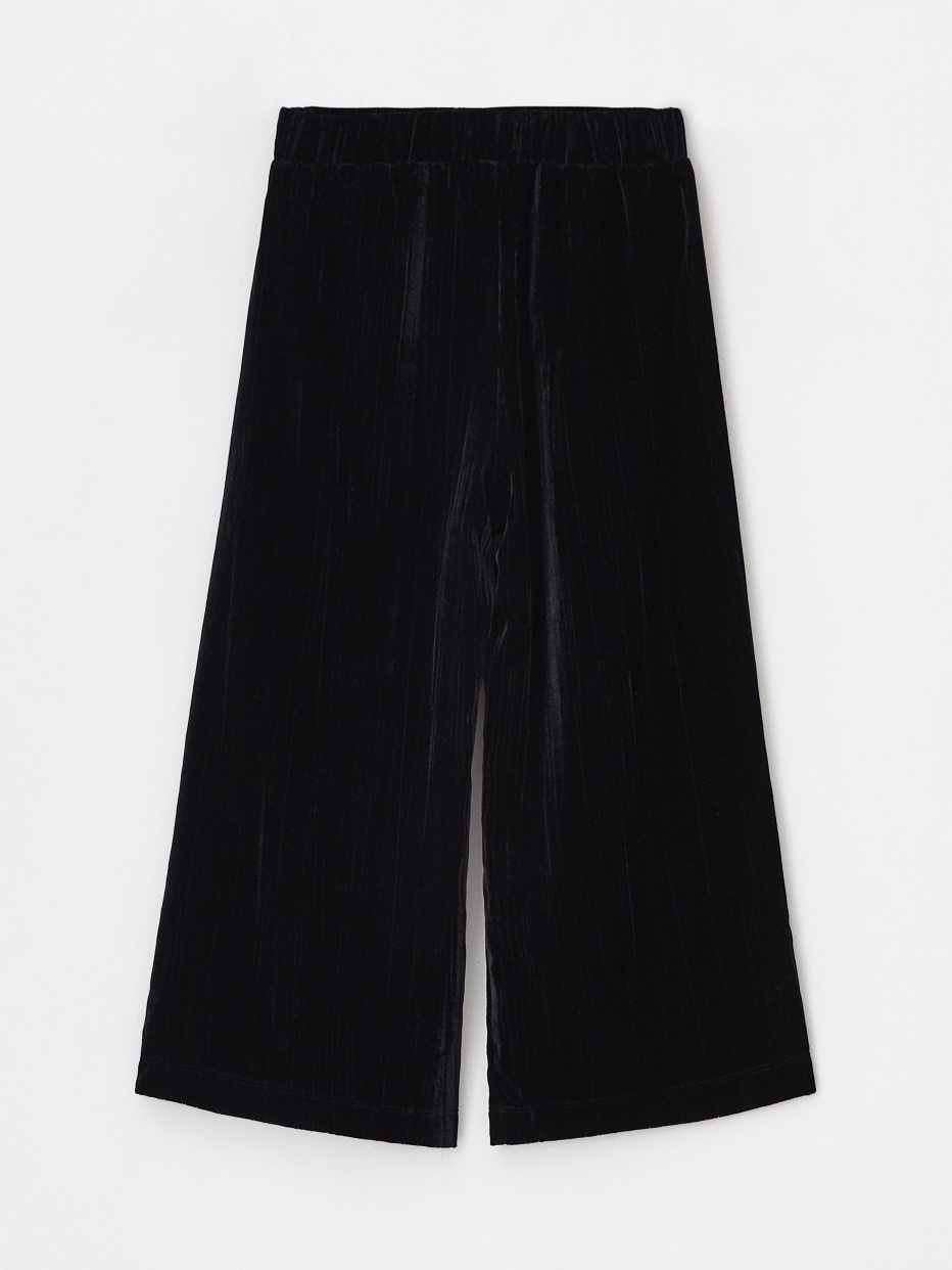 Черные бархатные брюки для девочек, фото - 4