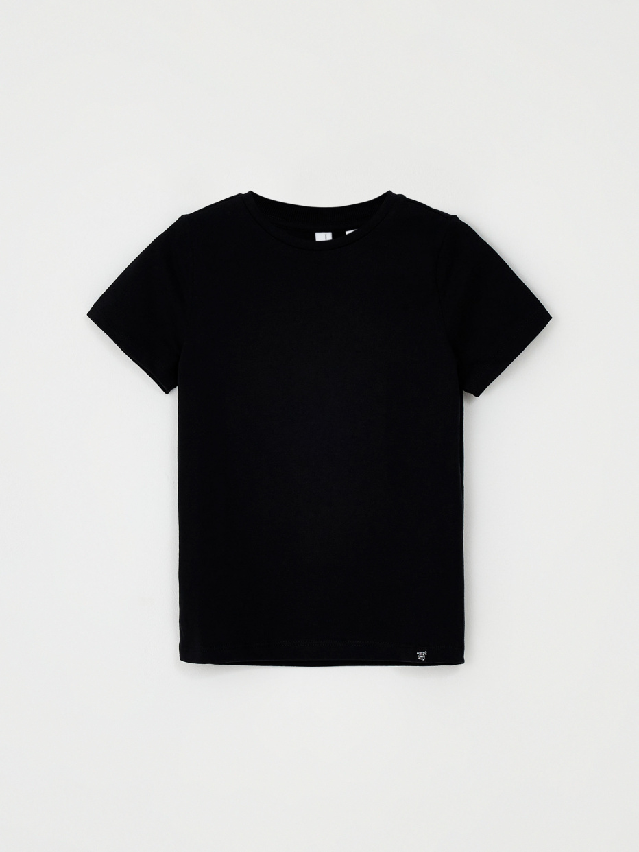 Базовая черная футболка для девочек, фото - 1