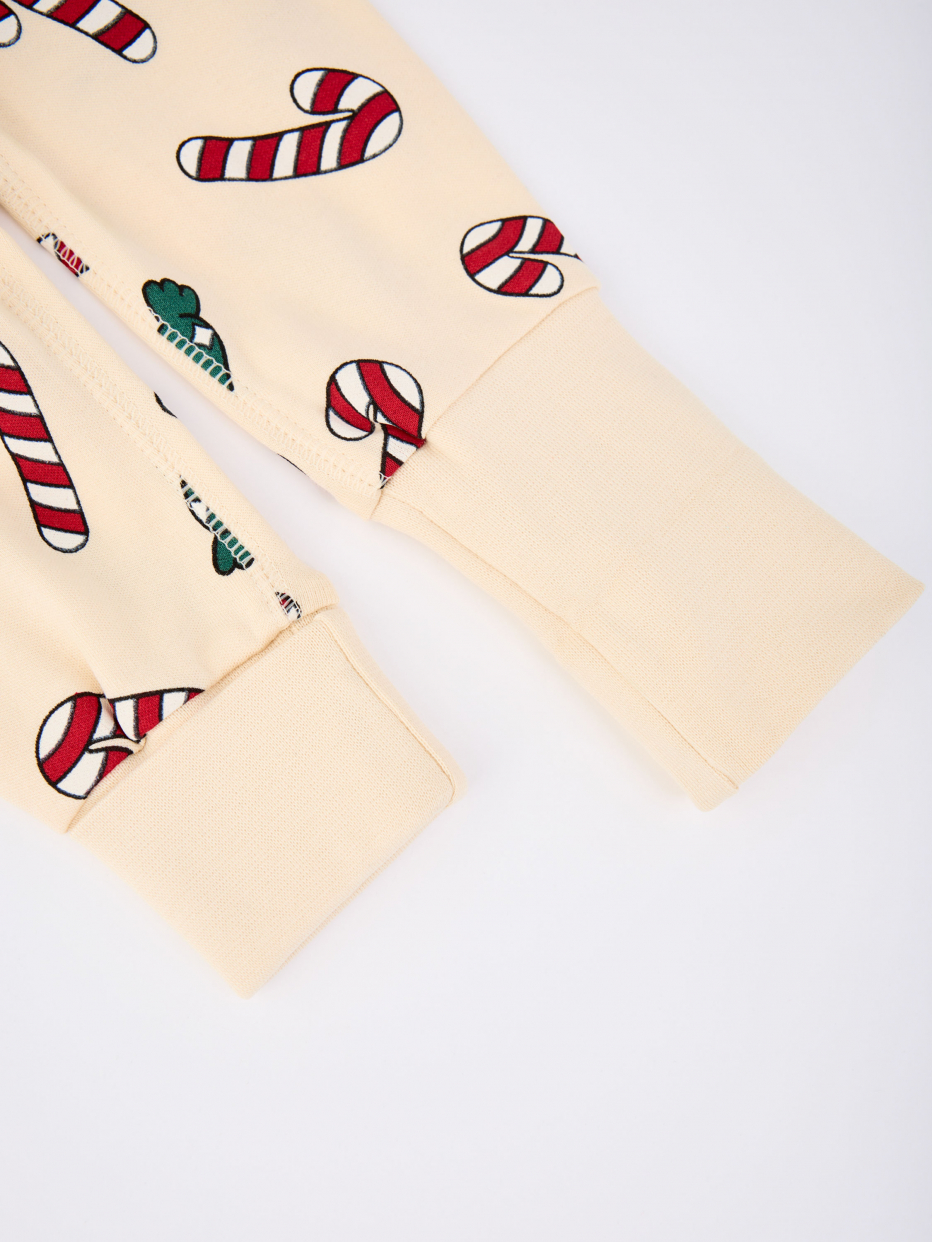 Трикотажные брюки с рождественским принтом для малышей, фото - 4