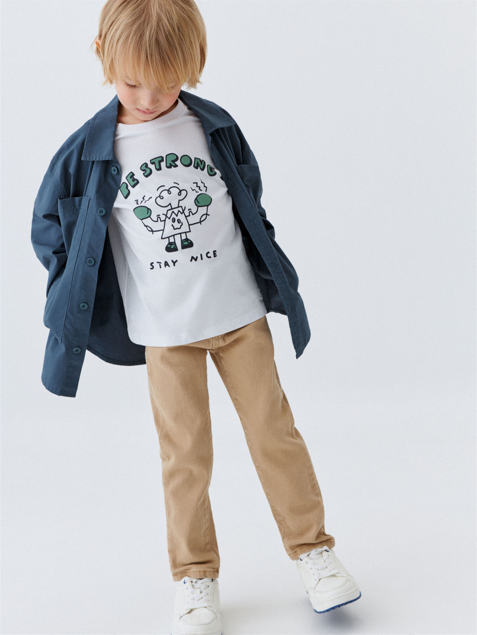Джинсы Slim fit с цветной стиркой детские, фото - 10