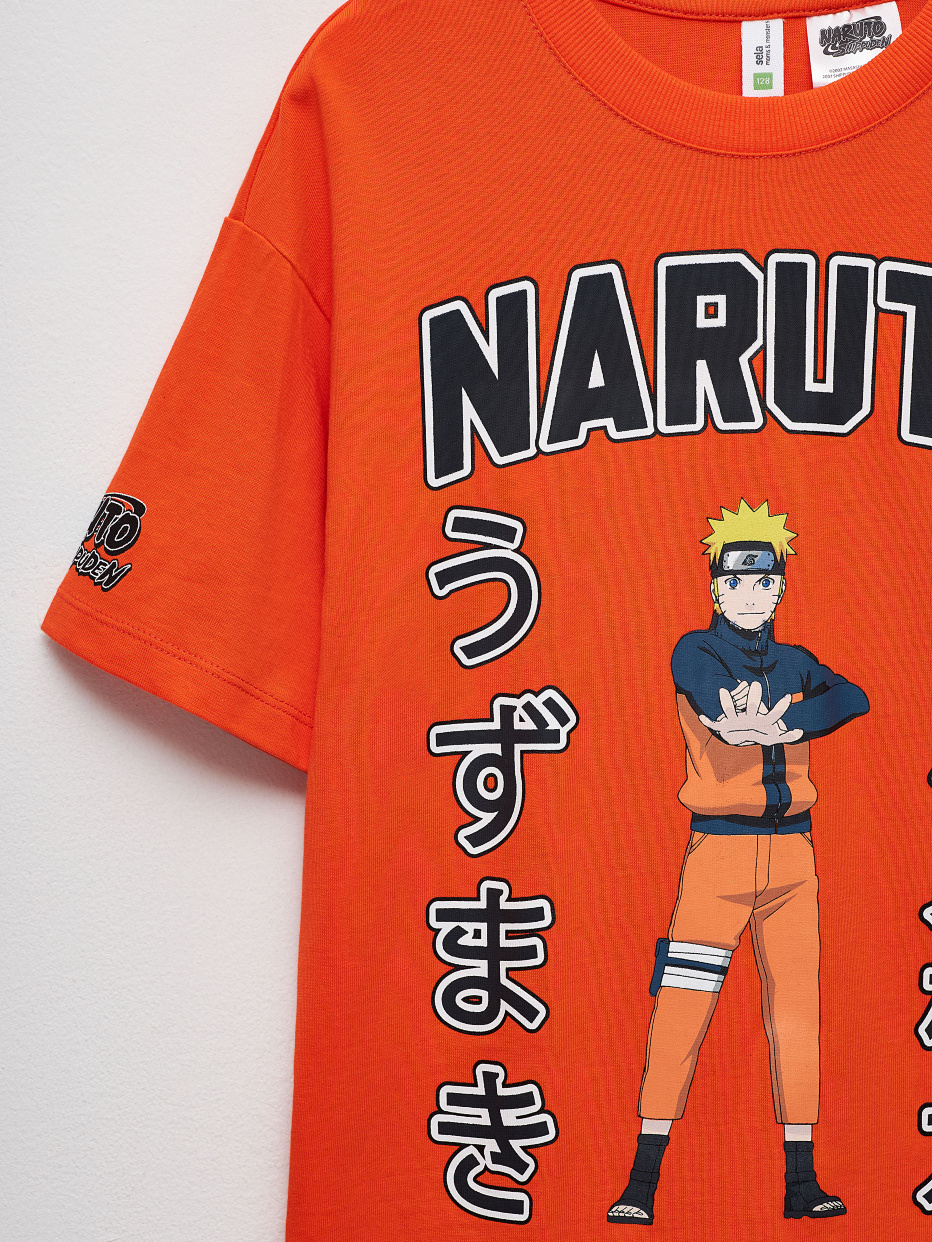 Детская футболка оверсайз с принтом Naruto, фото - 4