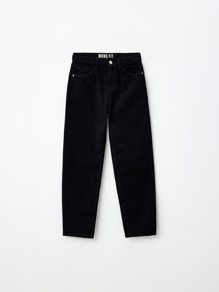Jeans mom fit authentic denim top