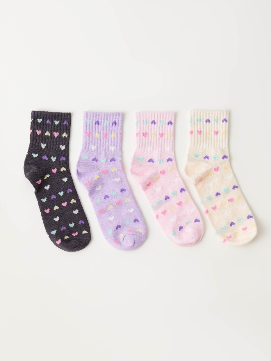 Набор из 4 пар носков для девочек, фото - 1