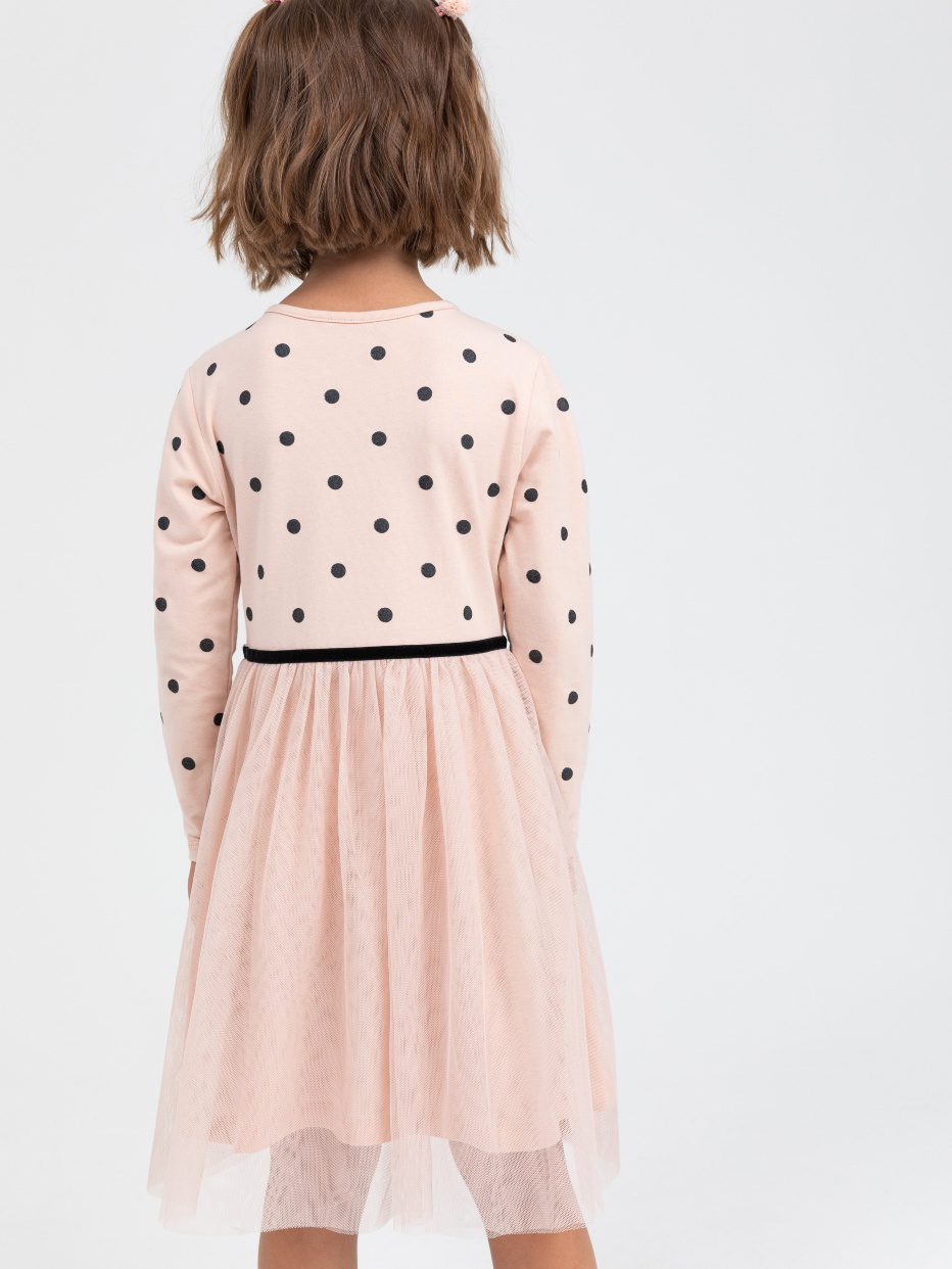 Платье для девочек с юбкой из сетки, фото - 4