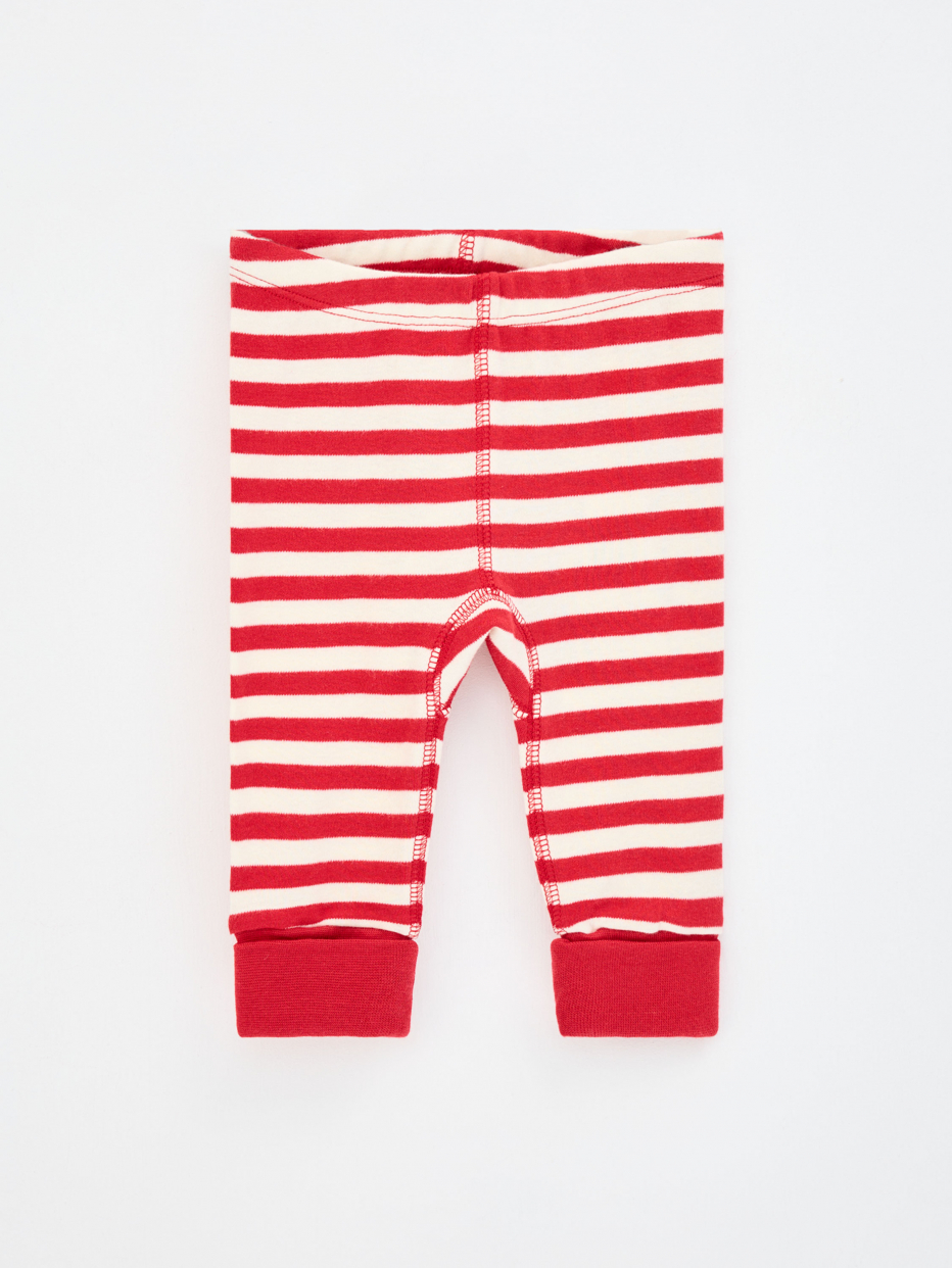 Трикотажные брюки в полоску для малышей, фото - 2