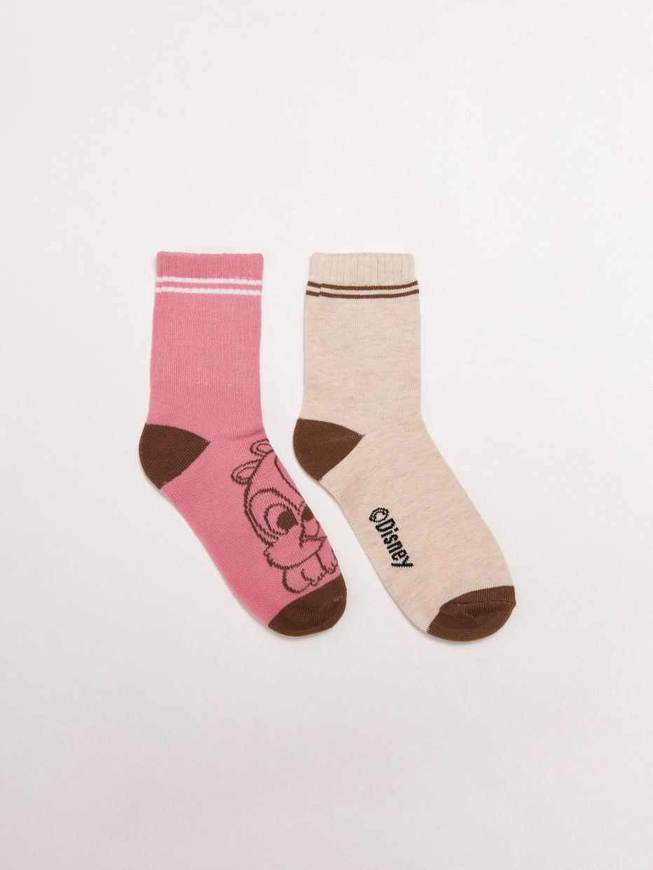 Набор из 2 пар носков с принтом Disney Чип и Дейл для девочек, фото - 1