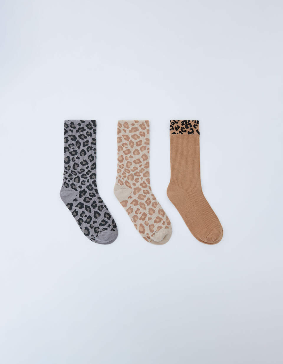 Набор из 3 пар леопардовых носков