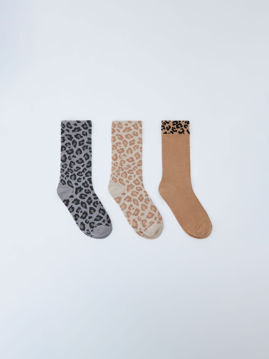 Набор из 3 пар леопардовых носков, фото - 1