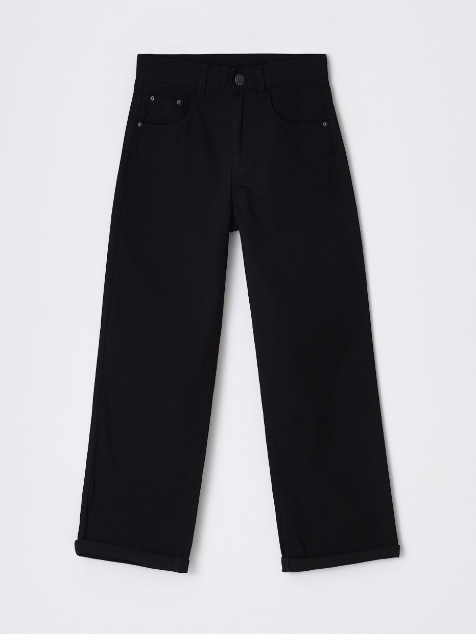 Черные широкие брюки для мальчиков, фото - 1