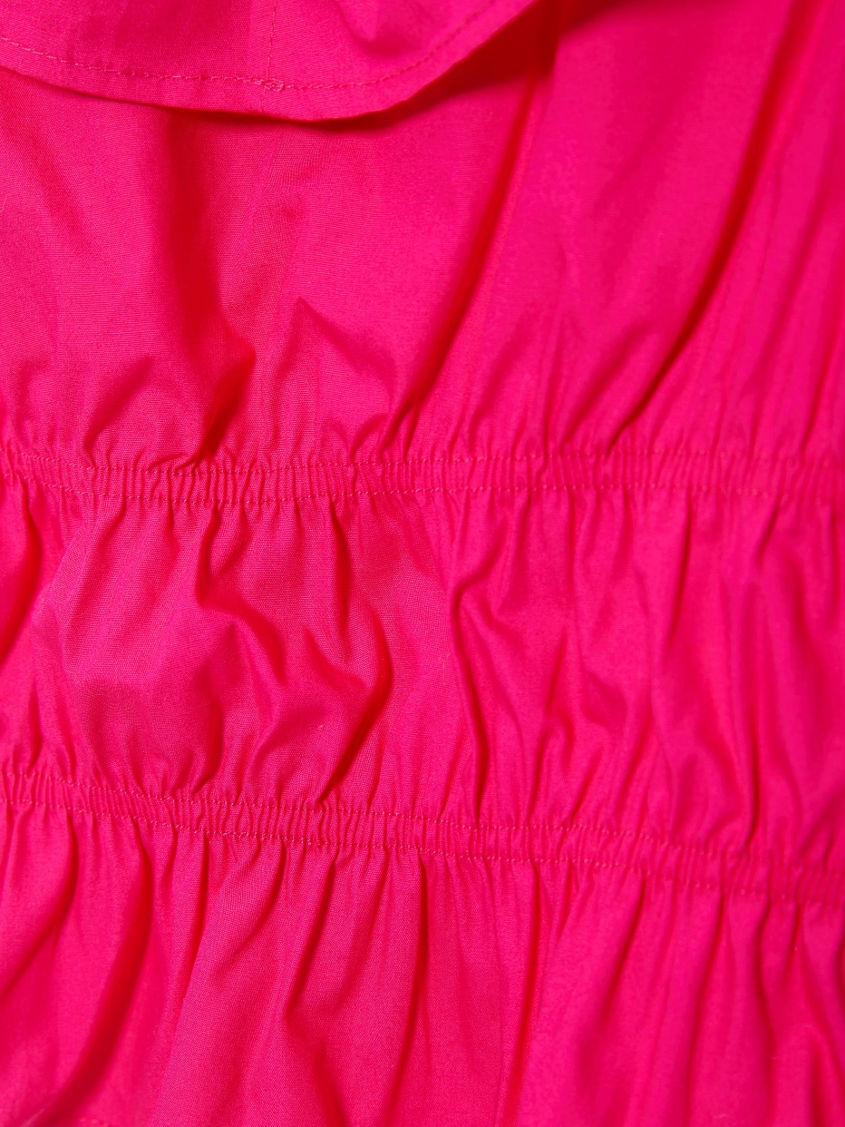 Хлопковая блузка со сборками для девочек, фото - 3